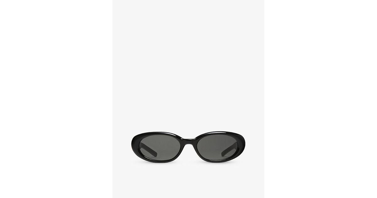 Gentle Monster Bandoneon S 01 Ovalframe Acetate Sunglasses in Black Lyst