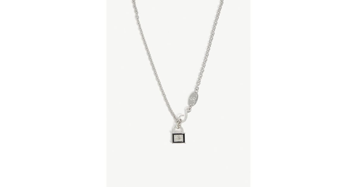Vivienne westwood cheap padlock necklace