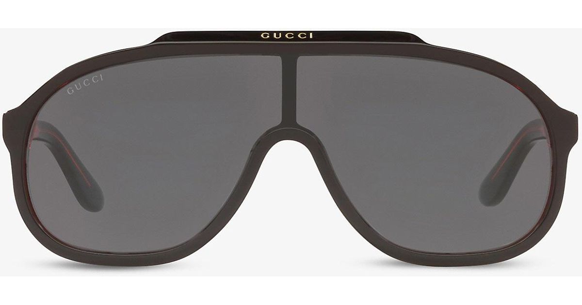Gucci Synthetic GG1038S Pilotframe Acetate Sunglasses in Black Lyst