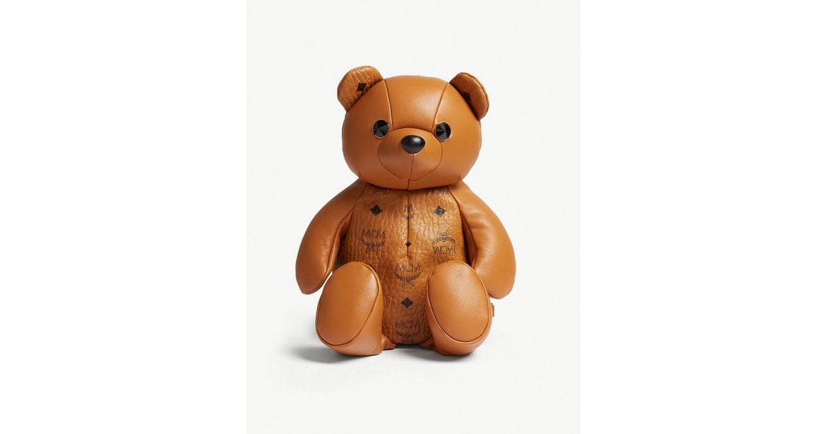 Mcm teddy bear backpack best sale