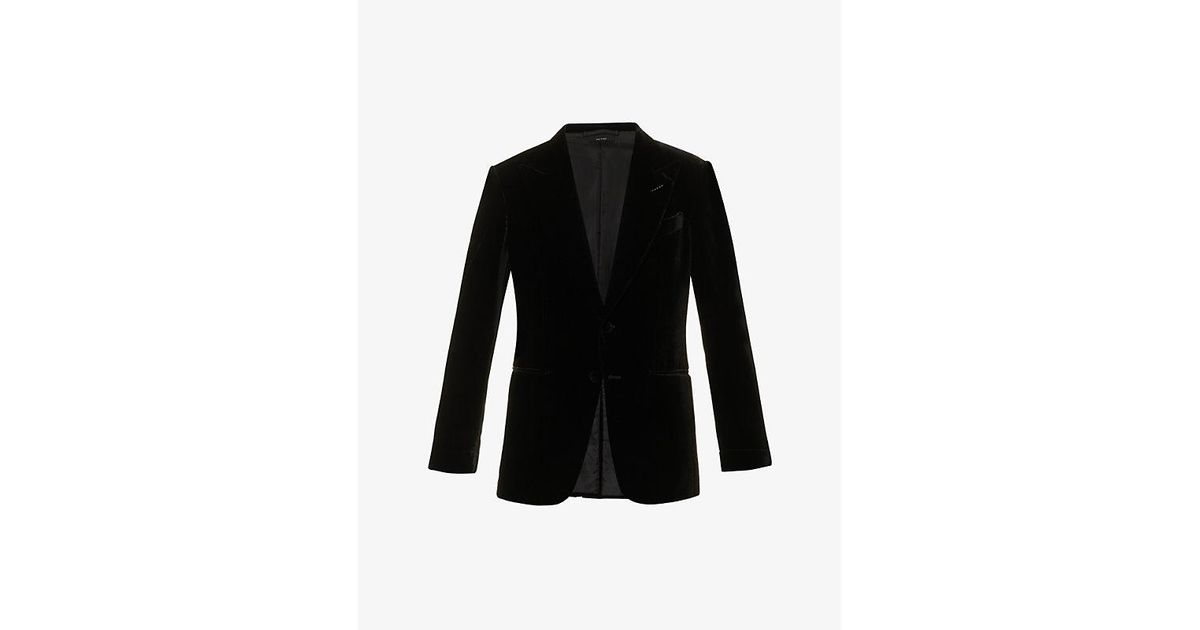 Tom Ford Shelton Notched-lapel Regular-fit Velvet Tuxedo Jacket in ...