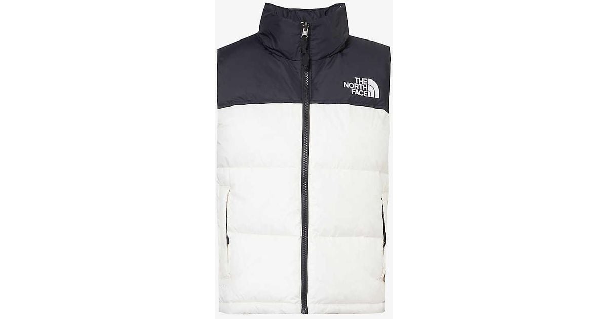 North face gilet white sale