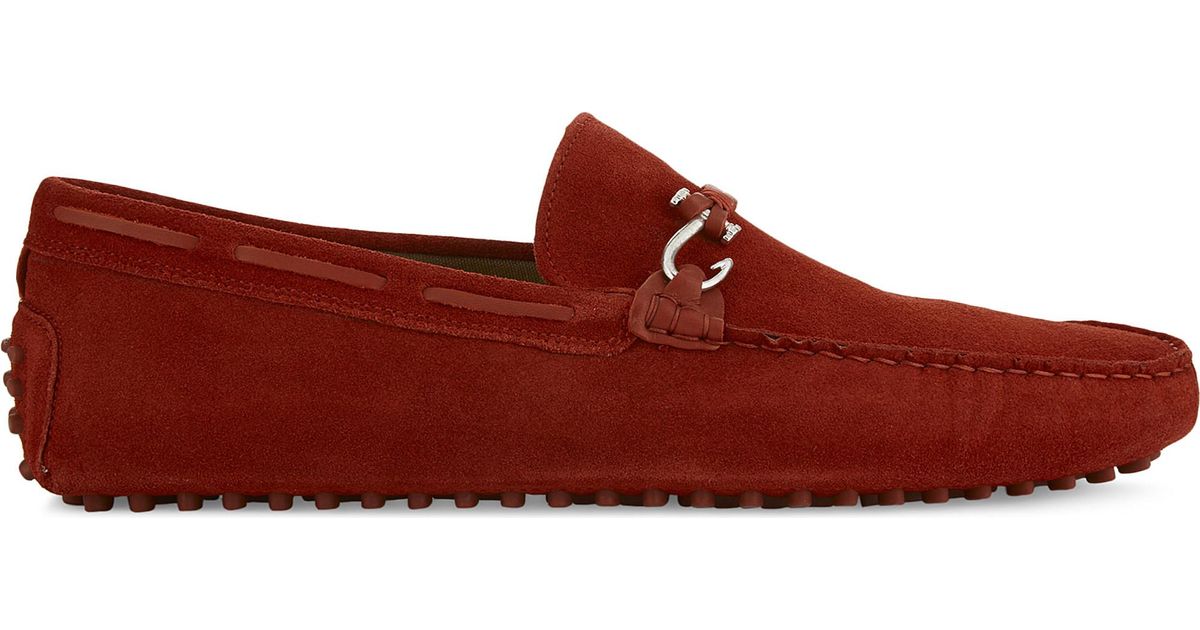 red aldo loafers
