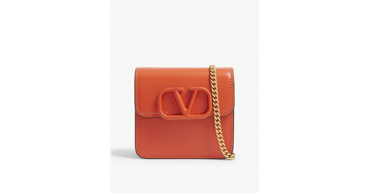 Valentino V-ring Logo Leather Mini Bag - Lyst