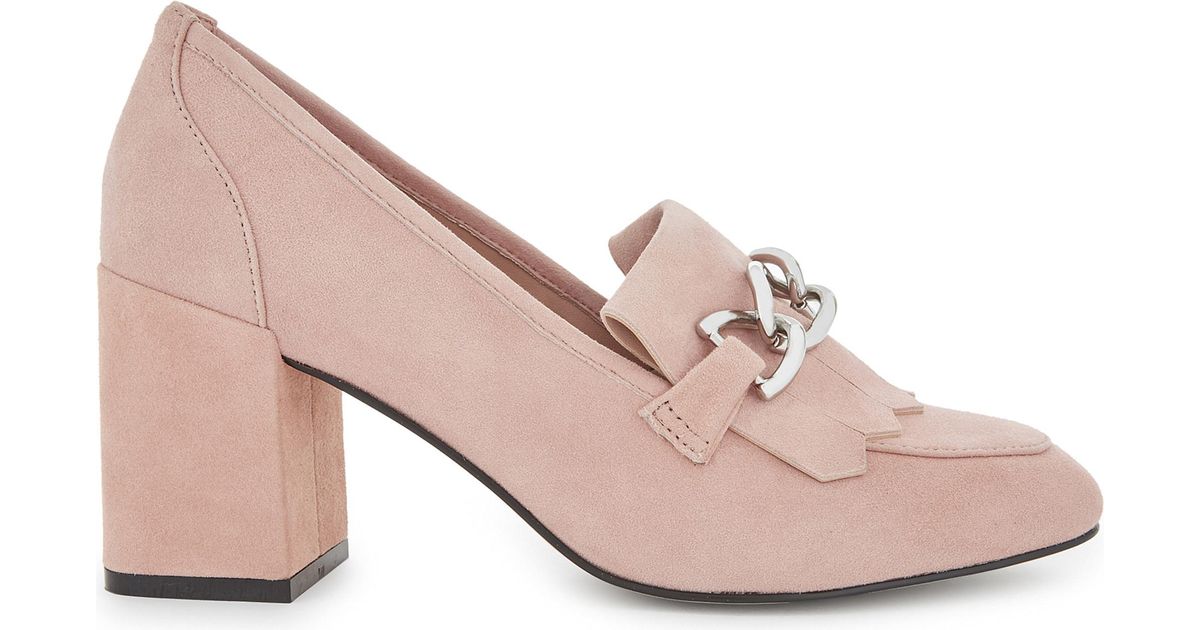 ALDO Alenne Suede Heeled Loafers in 
