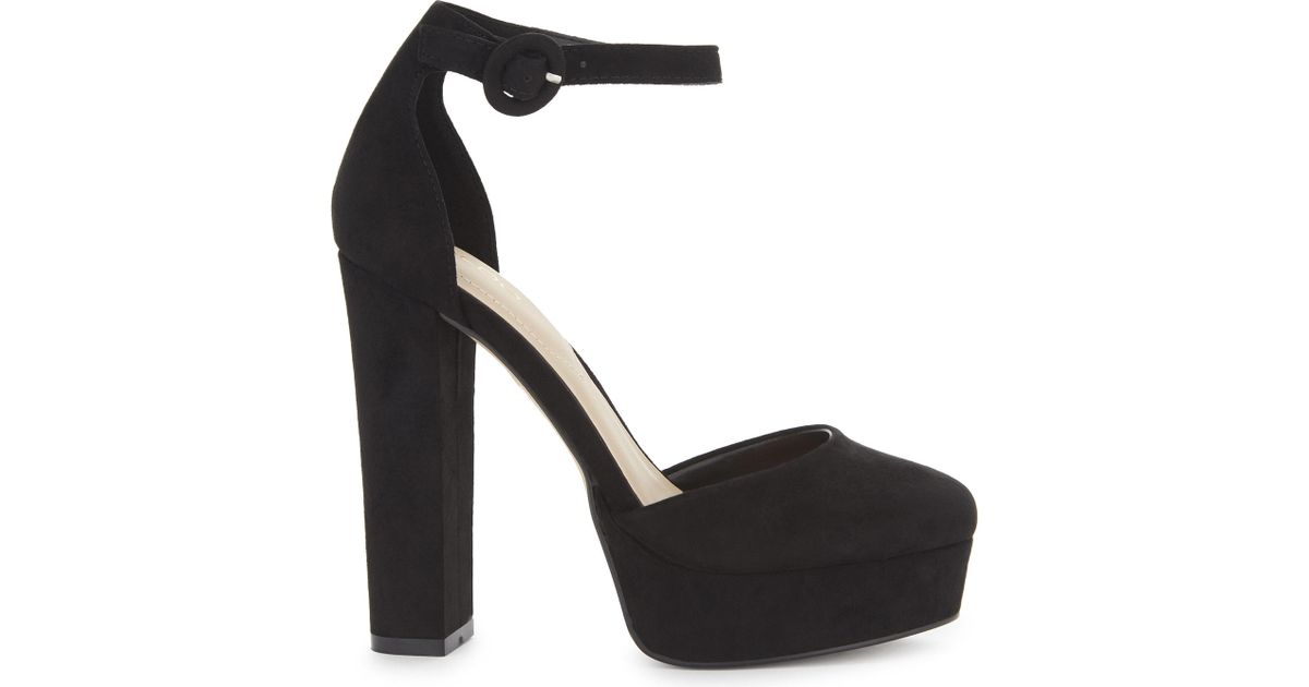 ALDO Nici Suede Heeled Sandals in Black 