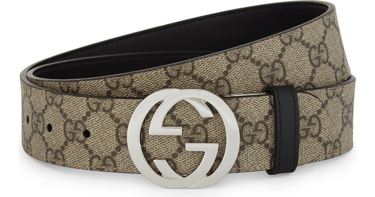 gucci reversible gg supreme belt