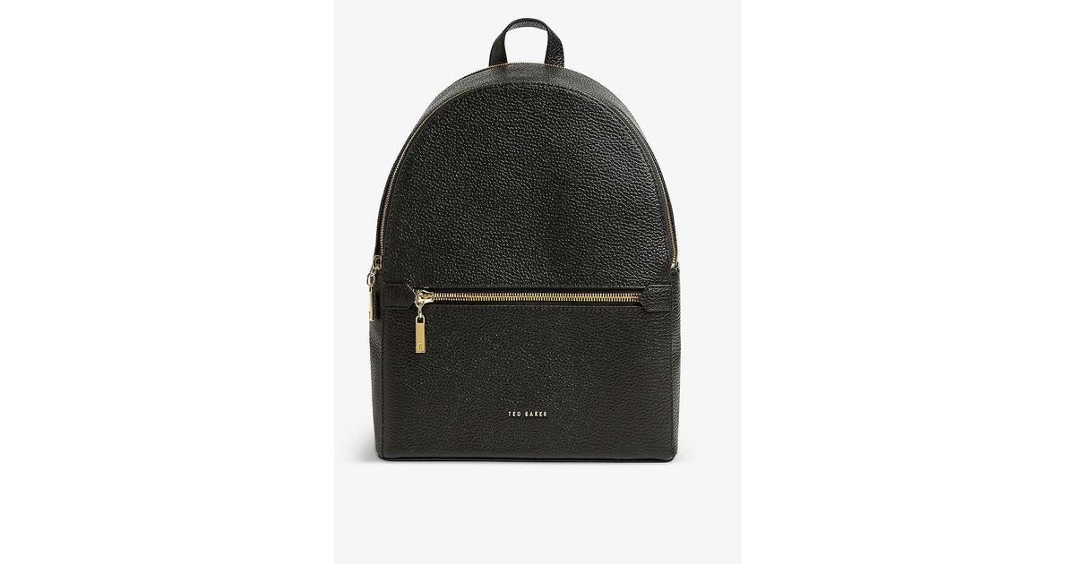 Ted Baker Coorra Pebbled Leather Backpack in Black Lyst Canada