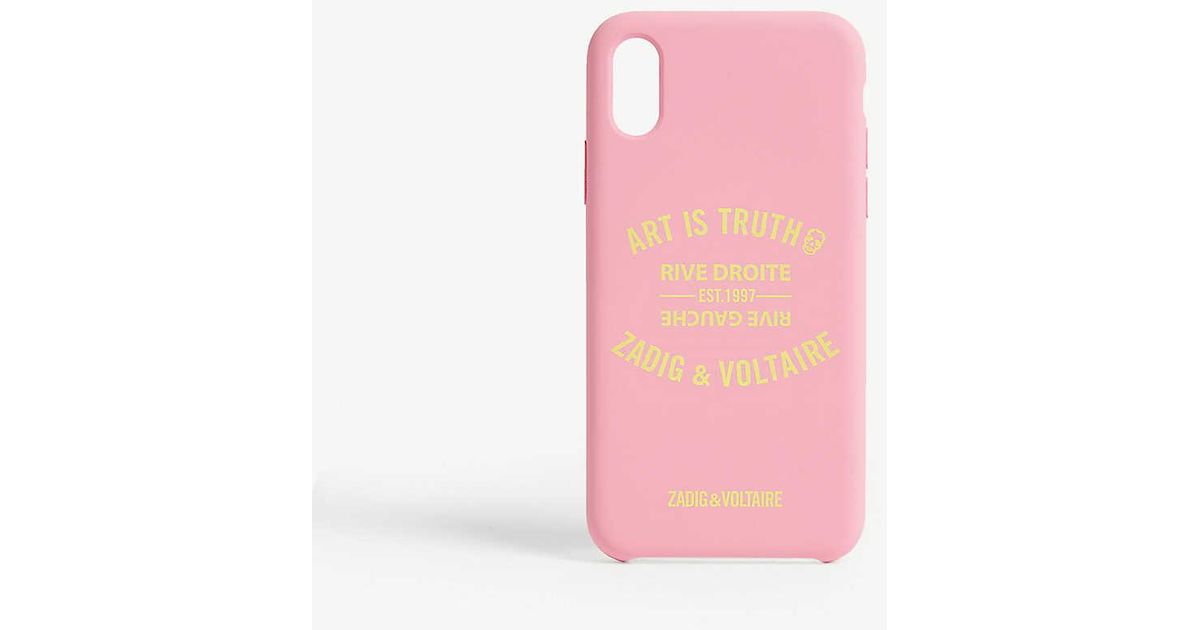 Zadig & Voltaire Art Is Truth Iphone X Case in Pink | Lyst