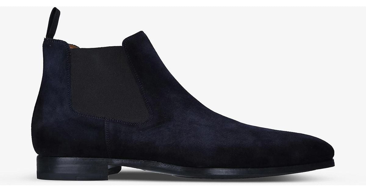 Magnanni Shaw Suede Chelsea Boots in Blue for Men | Lyst