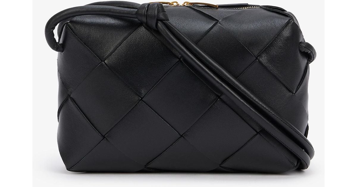Bottega Camera Small Intrecciato Leather Crossbody Bag in Black Lyst Canada