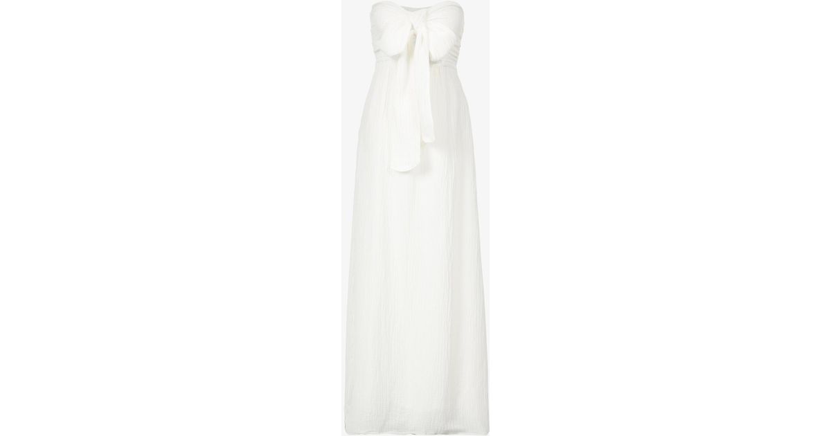 Faithfull The Brand Halona Cut-out Linen-blend Maxi Dress in White ...
