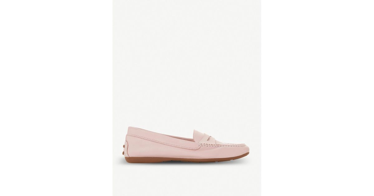 Dune Grover Leather Loafers in Pink 
