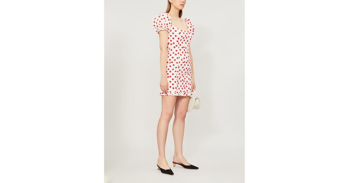 de la vali polka dot dress