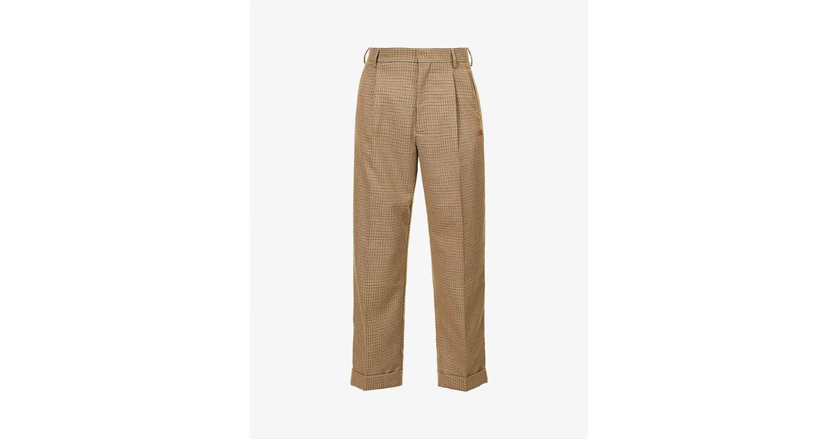 Lacoste Co Le Fleur* X Pleated Regular-fit Woven Trousers in Lacoste Co Le Fleur* X Pleated Regular-fit Woven Trousers in