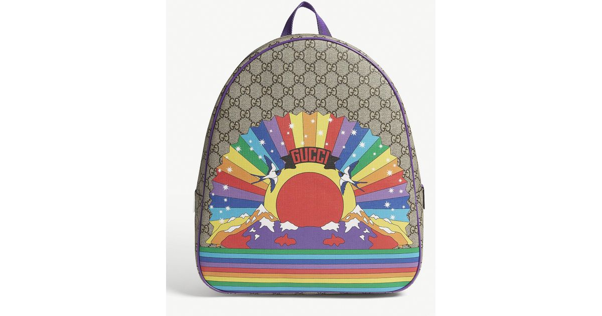 gucci rainbow backpack