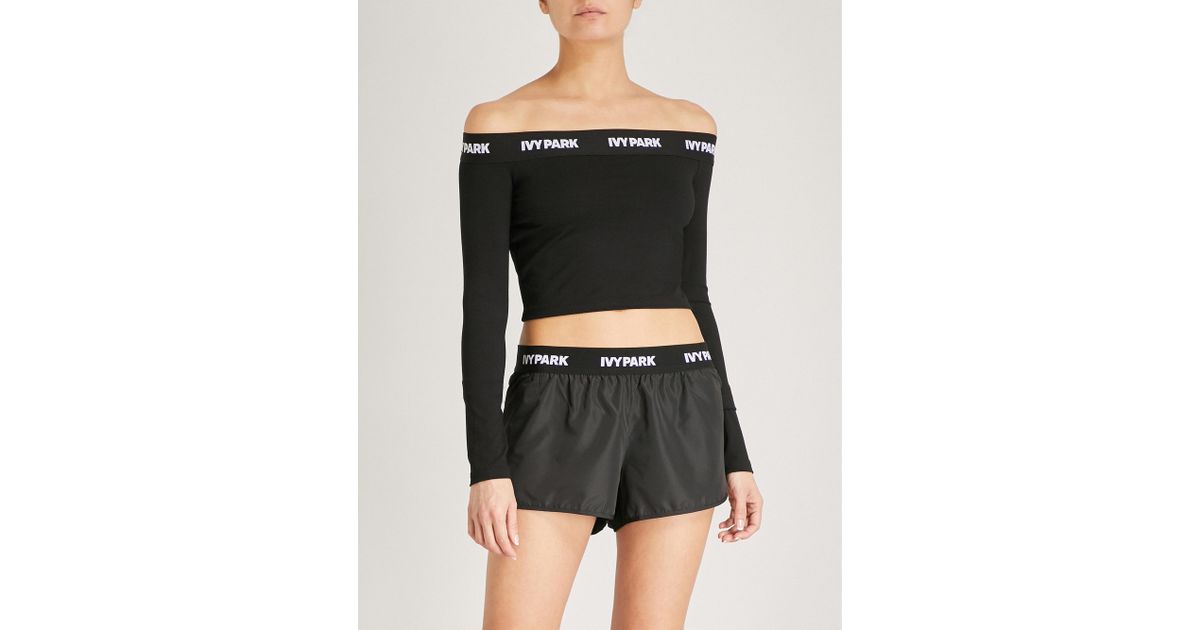 ivy park off shoulder sweatshirt