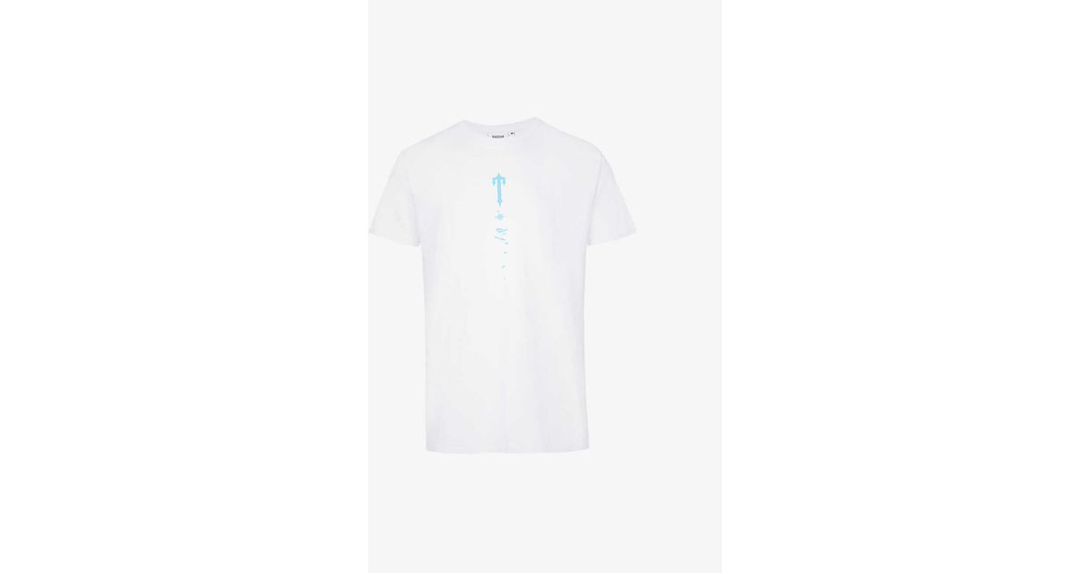 Trapstar X Dave Art Of War Logoprint Cottonjersey Tshirt in White