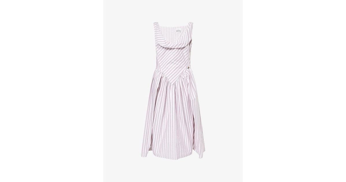 vivienne westwood sunday striped cotton dress Vivienne Westwood