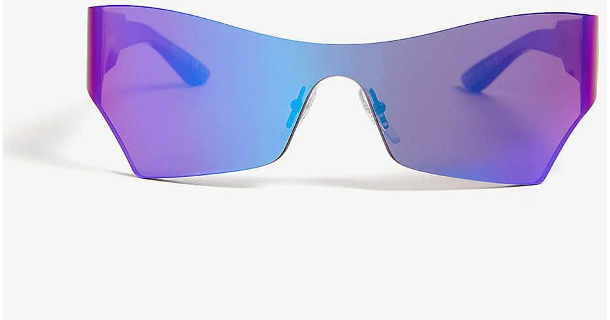 Balenciaga Bb0040s Cat-eye Sunglasses in Purple - Lyst
