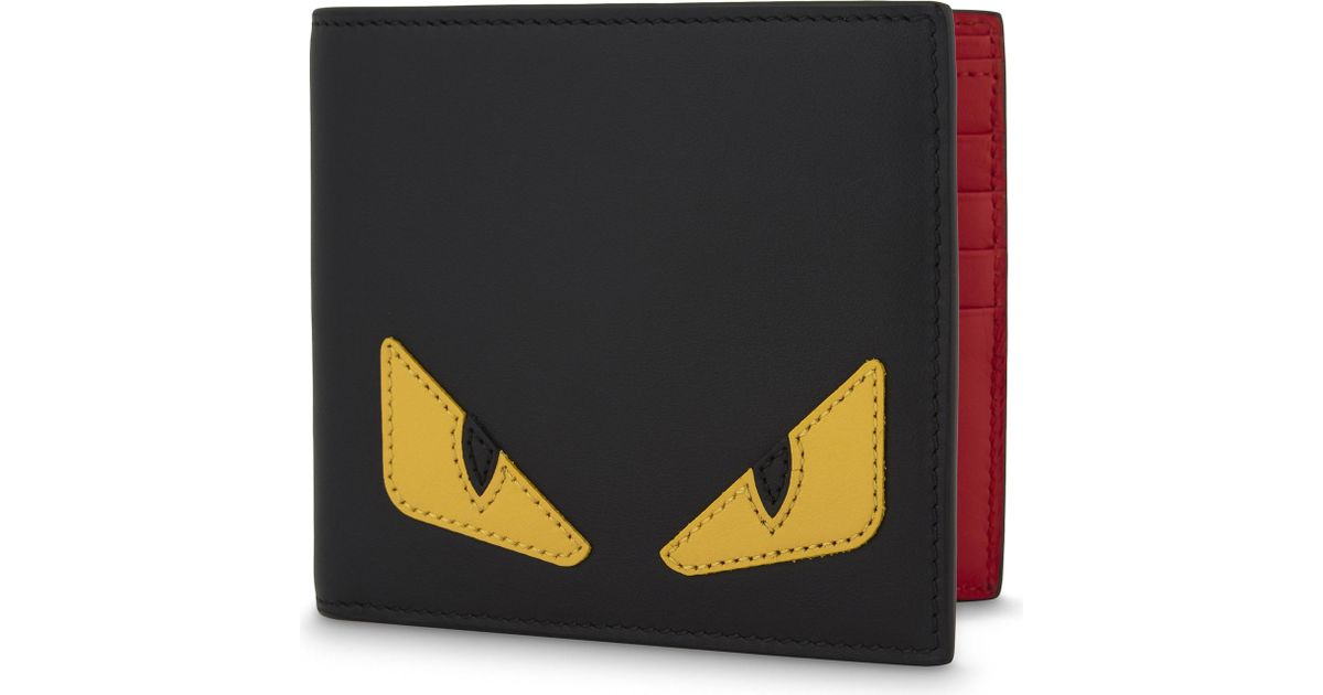 Fendi Monster Leather Billfold Wallet 