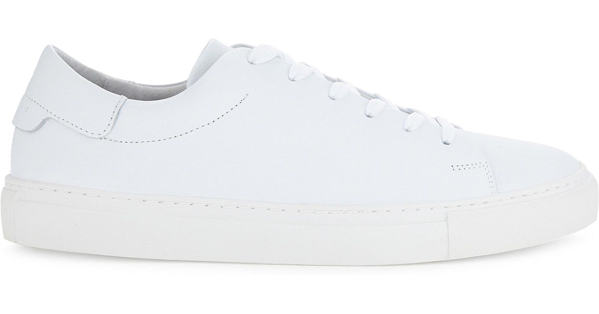 Sandro Orbital Leather Trainers in 