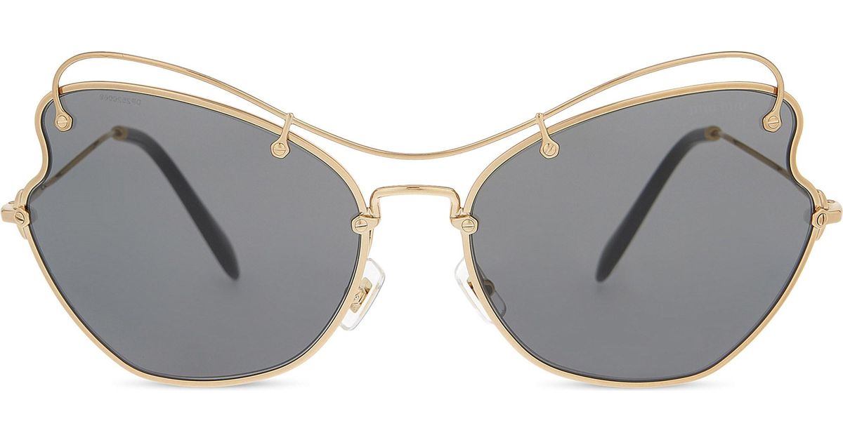 Download Miu Miu Satin Mu56rs Scenique Butterfly-frame Sunglasses ...