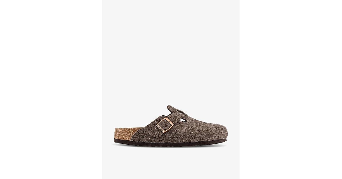 birkenstock boston cocoa wool