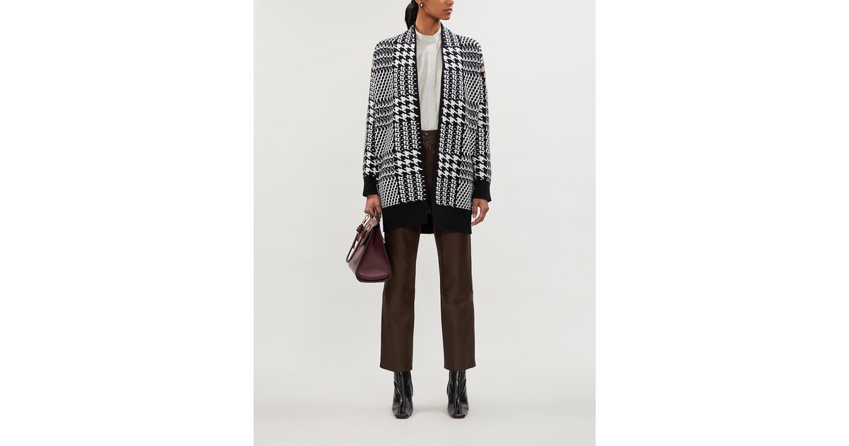 max mara houndstooth cardigan