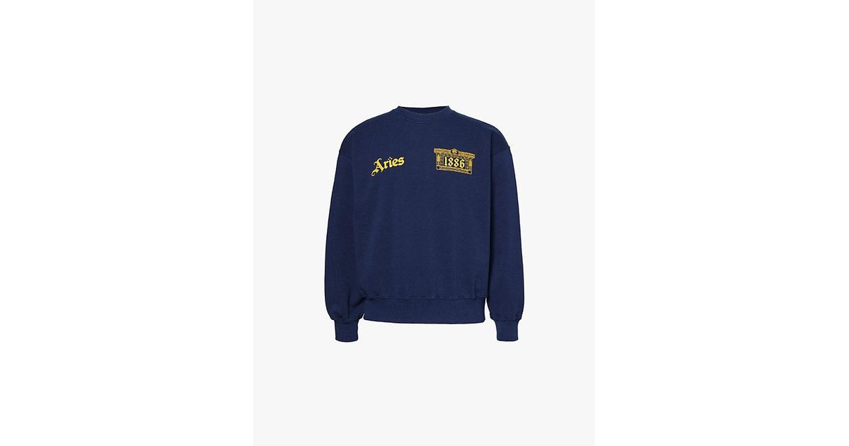 Aries X Arsenal 1886 Crew-Neck Relaxed-Fit Cotton-Jersey