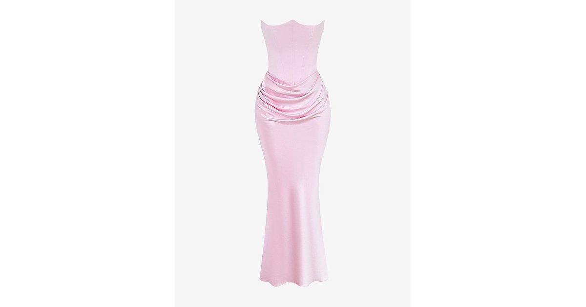 chinese dress ladies Thalassa Strapless Corset Maxi Dress