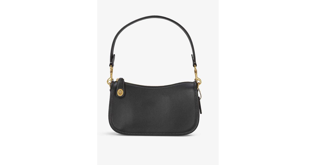 COACH Swinger Small Leather Shoulder Bag in Black Lyst