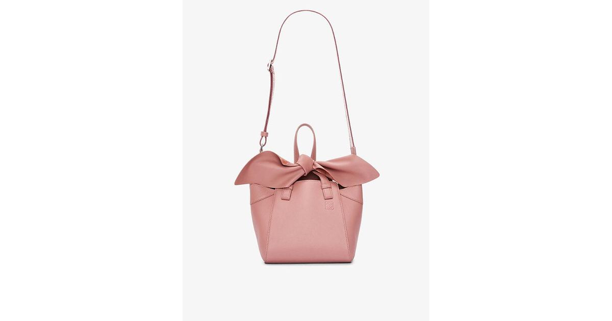 Loewe Bunny Hammock nugget Leather Crossbody Bag in Pink Lyst