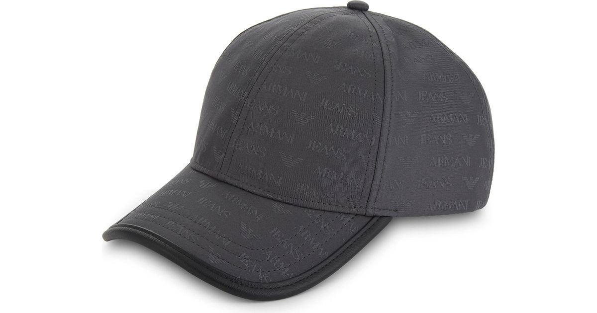 grey armani hat