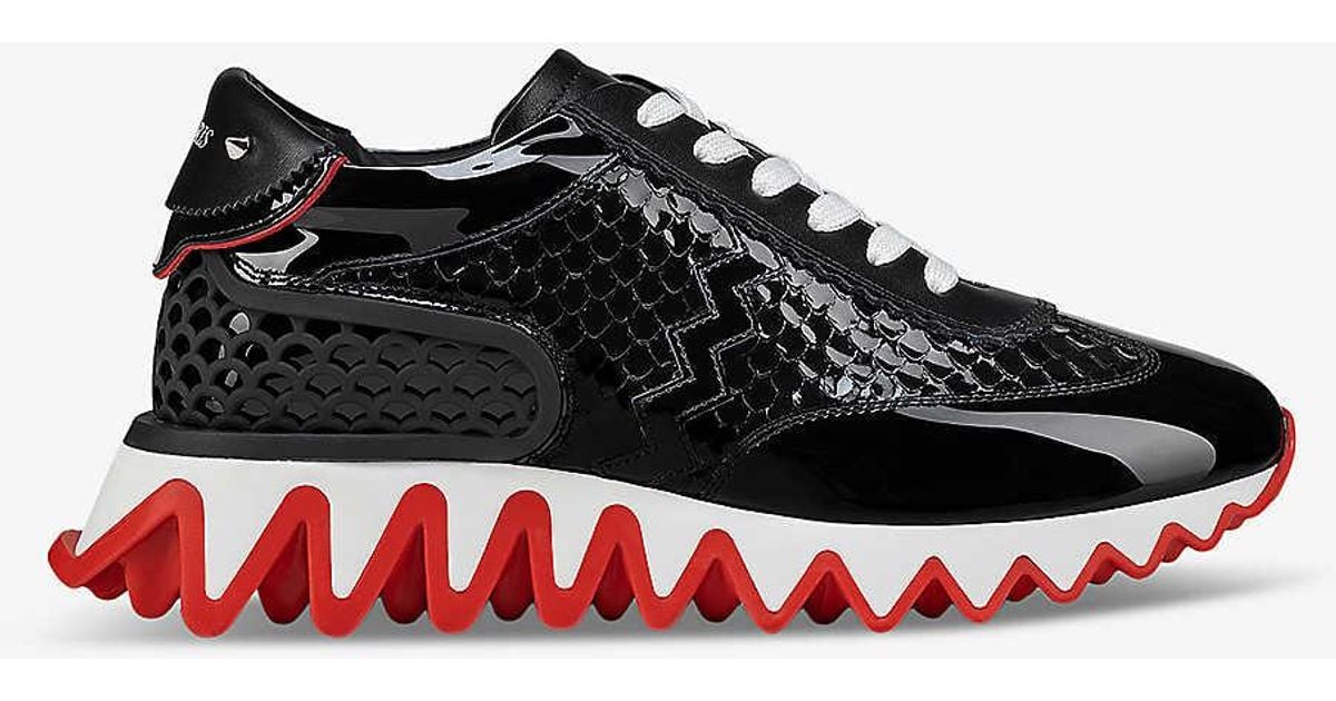 Shark Sneakers Louboutin Donna Black Loubishark Donna Christian
