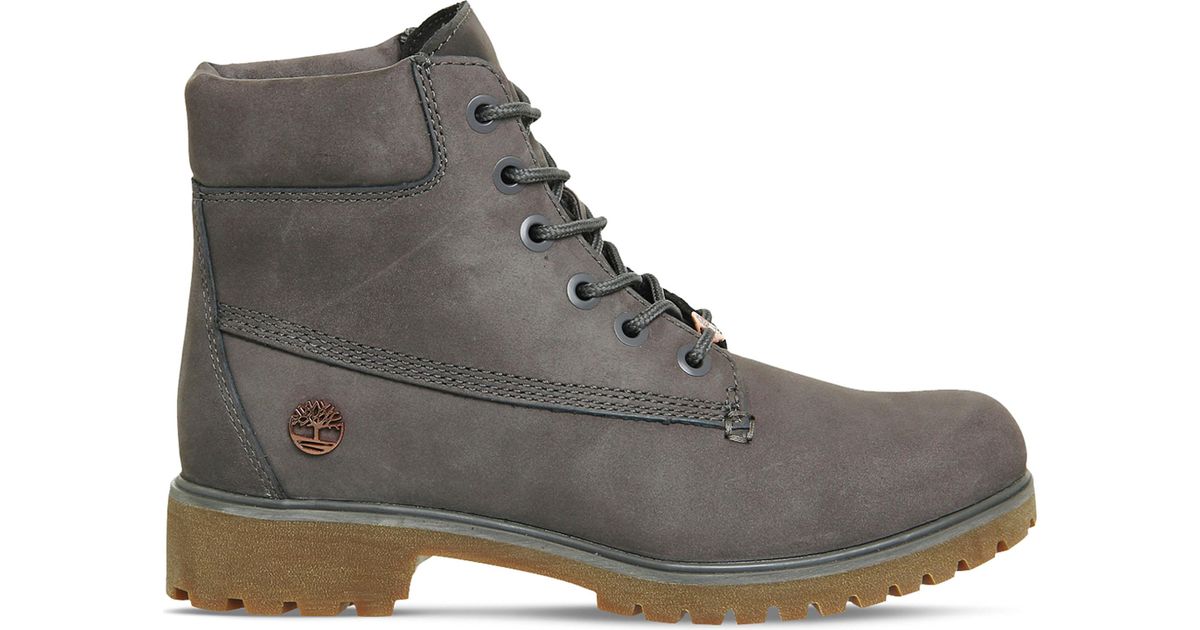 Timberland Slim 6-inch Leather Boots in Grey for Men | Lyst Canada