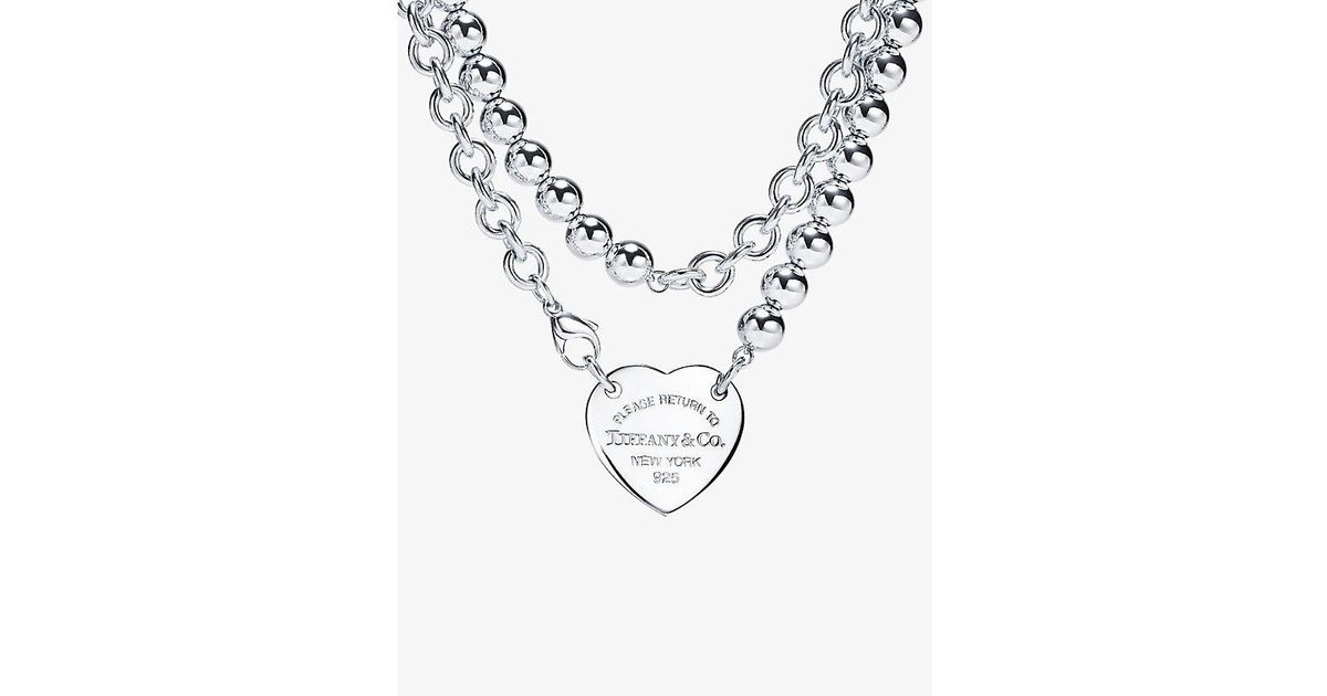Tiffany heart necklace price shop