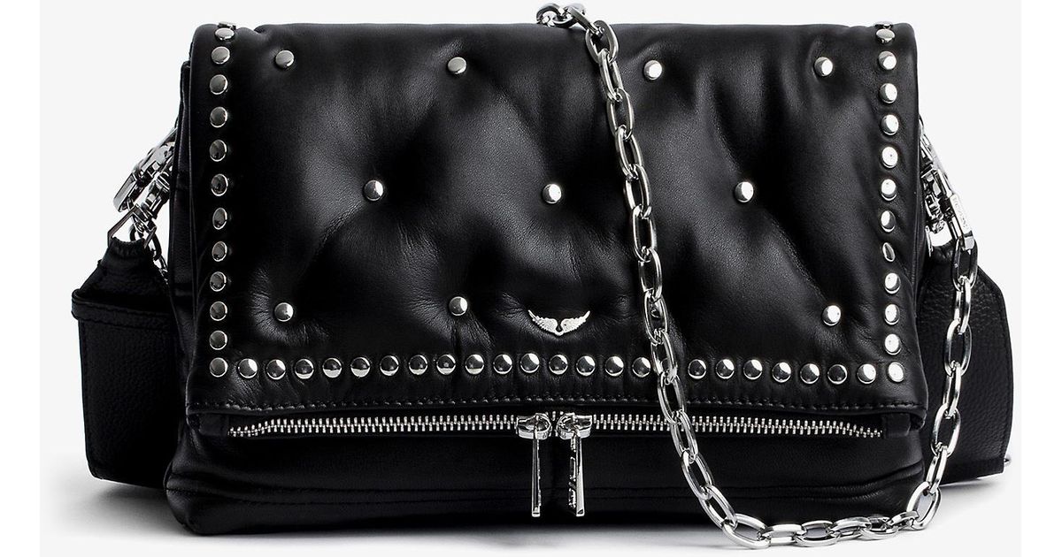 Rock leather crossbody bag Zadig & Voltaire Black in Leather - 31881021
