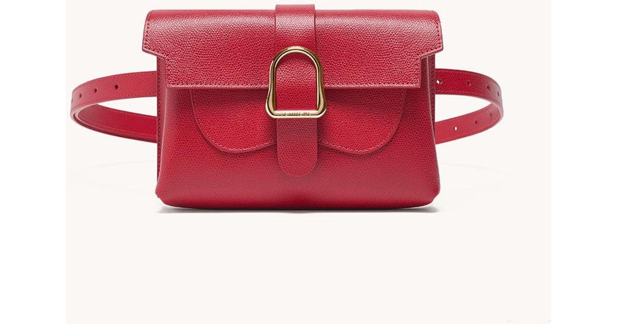 Senreve Aria Élevée Belt Bag, Pebbled in Red