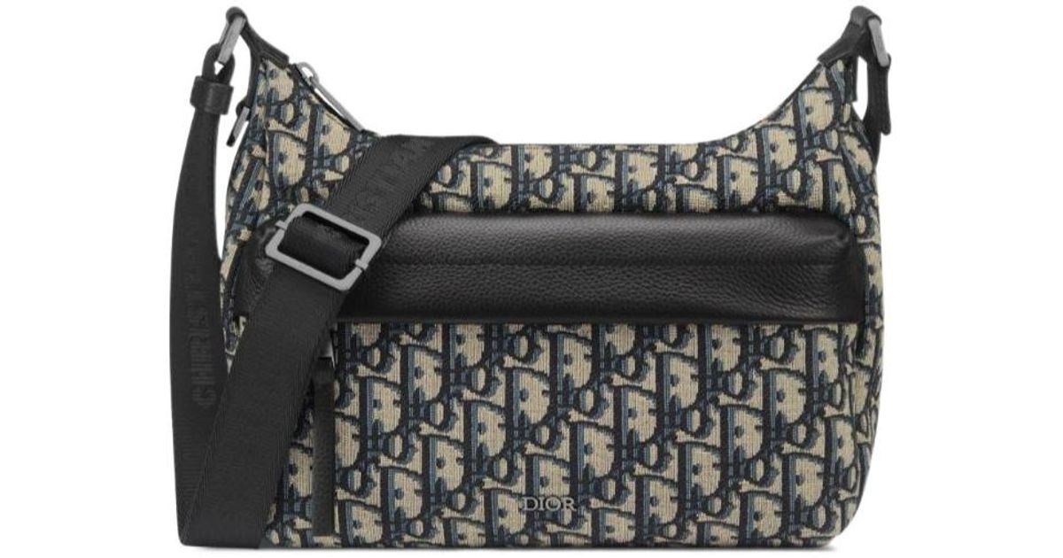 Dior Small Rider Soft Hobo Bag in Black for Men | Lyst