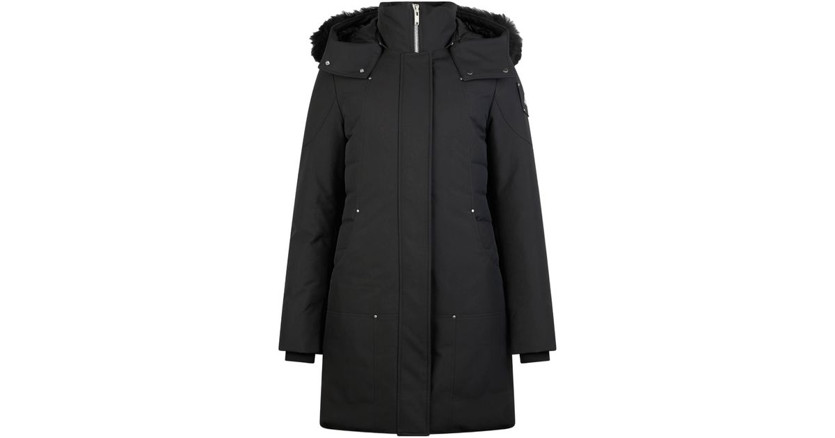 Moose Knuckles Cloud Shearling Parka In Black Lyst