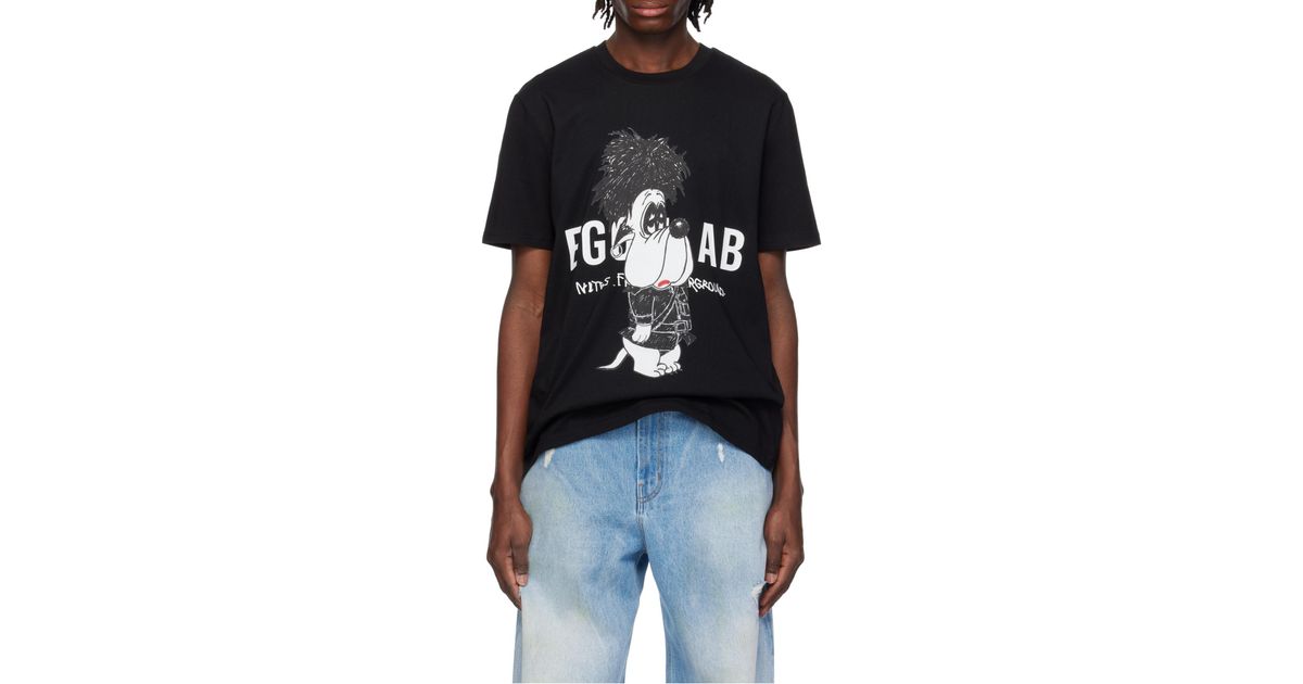 【EGONLAB】THE CURE T-SHIRT BLACK SS25 EGONlab Black 'The Cure' T-shirt EGONlab