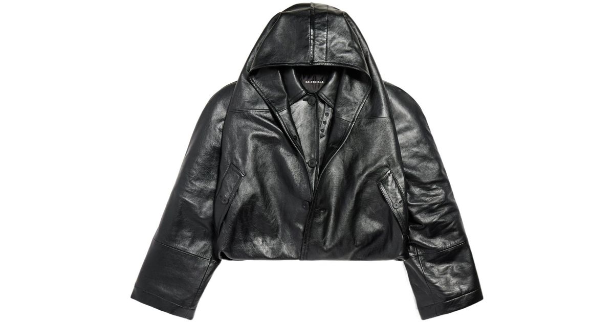 Balenciaga Flipped Jacket in Black | Lyst
