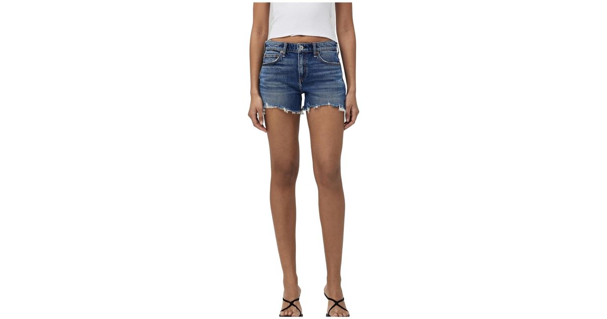 Demin Loop Rag & Bone Denim Shorts With Belt Loops in Blue | Lyst