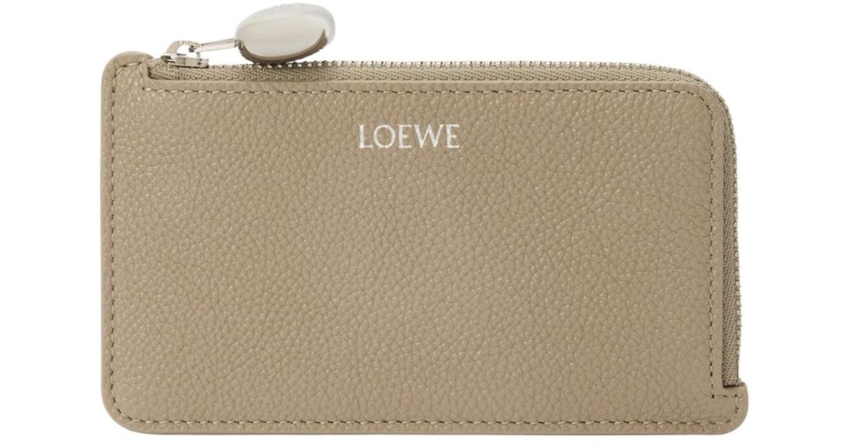 Pibble Coin Loewe Pebble Coin Cardholder in Natural | Lyst UK