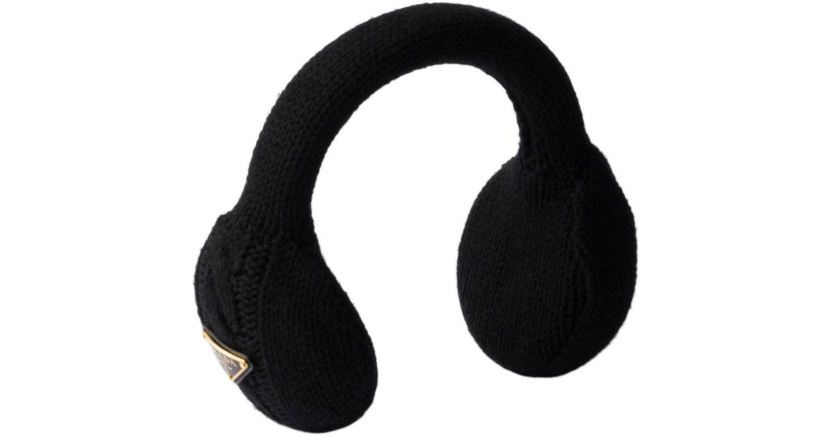 PRADA*Wool earmuffs ウール イヤーマフ*送料込 Prada Wool Earmuffs in Black | Lyst