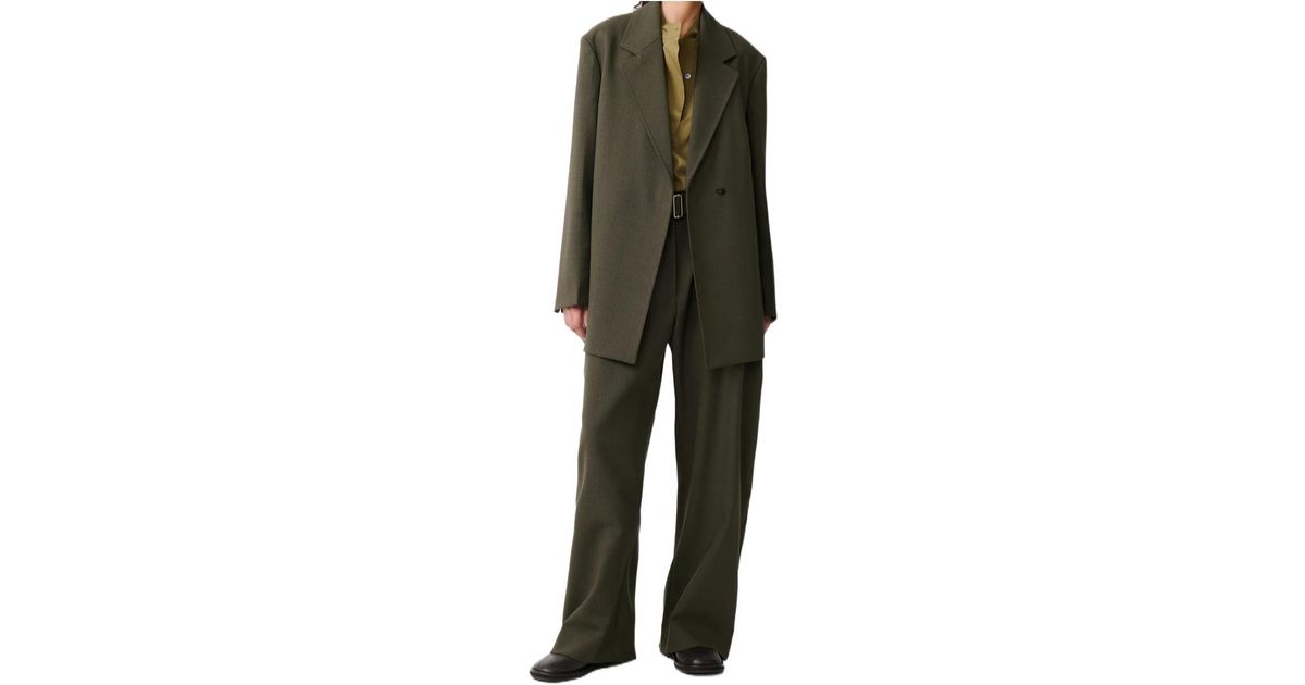 Studio Nicholson Araz Wool Jacket in Green | Lyst