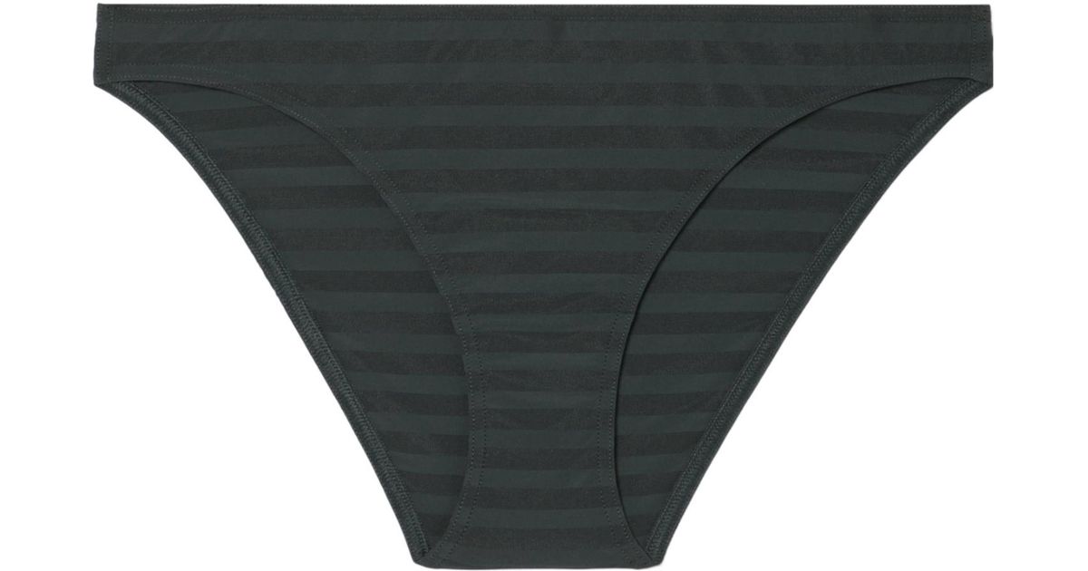 Eres Striped Bikini Bottoms in Black | Lyst