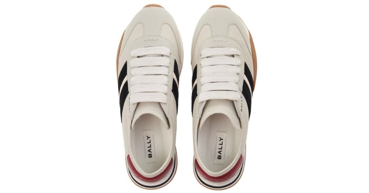 Bally Lace-Up Sneakers in White | Lyst