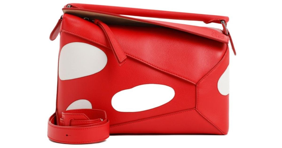 Loewe Mushroom Puzzle Edge Bag in Red for Men | Lyst